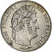Moneda, Francia, Louis-Philippe, 5 Francs, 1834, Nantes, BC+, Plata, KM:749.12