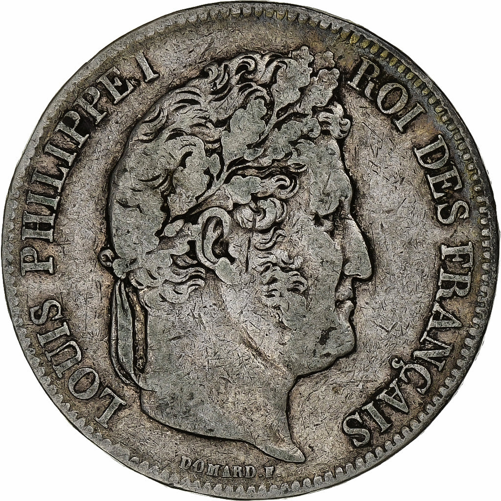 Münze, Frankreich, Louis-Philippe, 5 Francs, 1839, Lille, S+, Silber