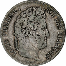 Münze, Frankreich, Louis-Philippe, 5 Francs, 1839, Lille, S+, Silber