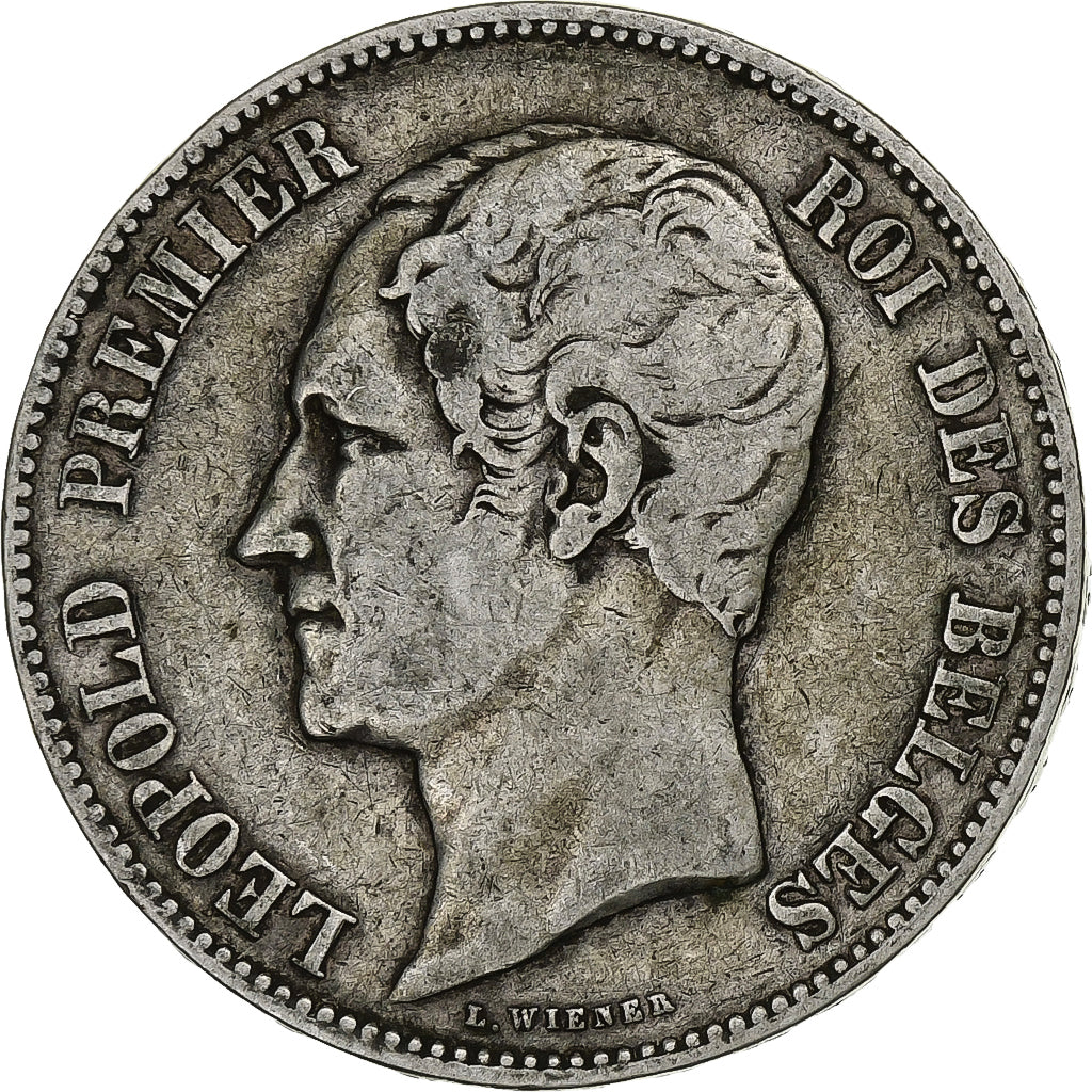 Monnaie, Belgique, Leopold I, 5 Francs, 5 Frank, 1850, TB+, Argent, KM:17