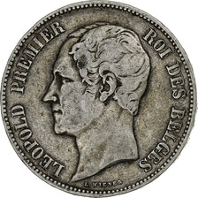 Monnaie, Belgique, Leopold I, 5 Francs, 5 Frank, 1850, TB+, Argent, KM:17