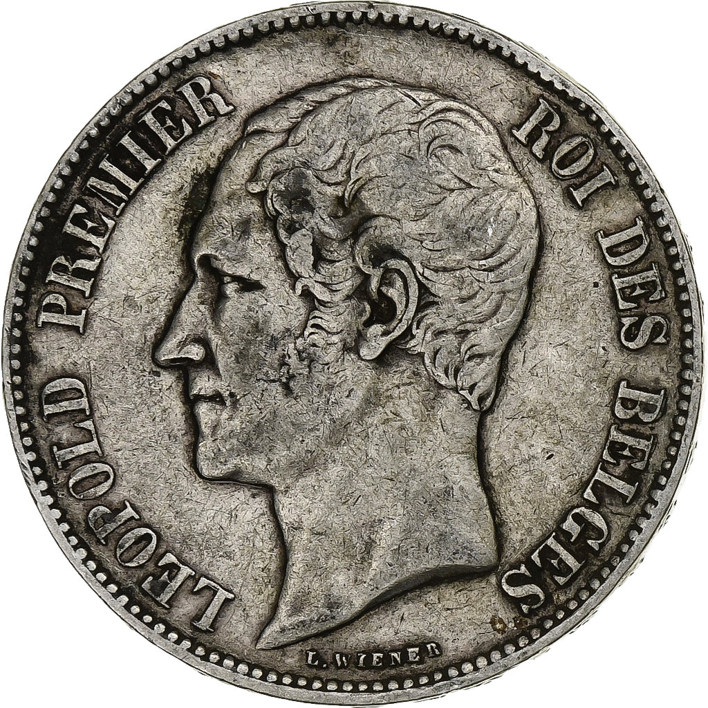 Belgium, Leopold I, 5 Francs, 5 Frank, 1865, Brussels, Silver, VF(30-35), KM:17