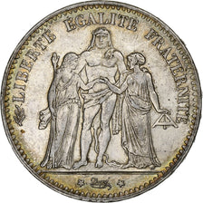France, 5 Francs, Hercule, 1876, Paris, Silver, AU(55-58), Gadoury:745a