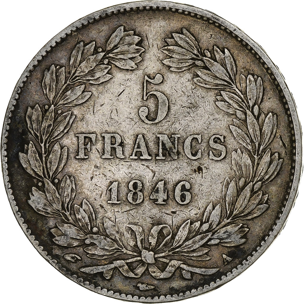 Frankreich, 5 Francs, Louis-Philippe, 1846, Paris, Silber, SS, KM:749.1