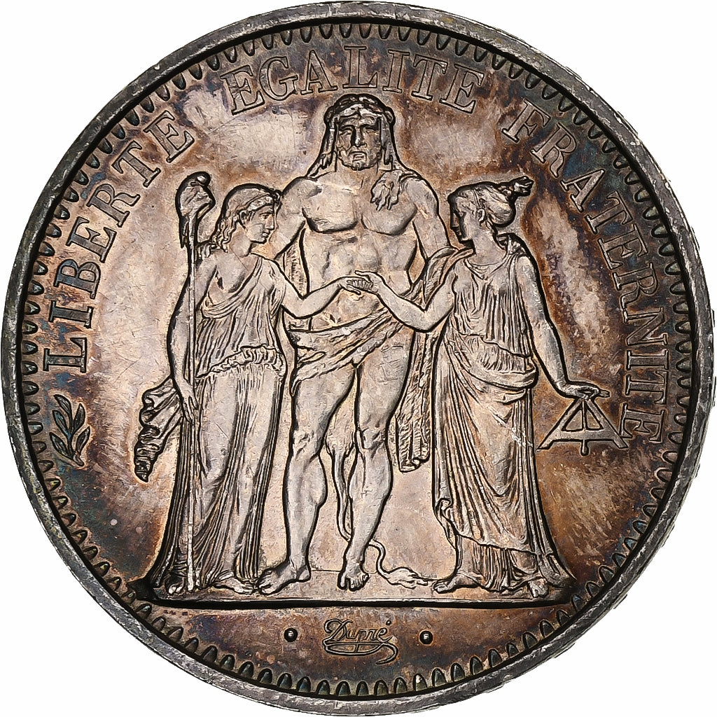 Francja, 10 Francs, Hercule, 1968, Paris, Srebro, MS(60-62), Gadoury:813, KM:932