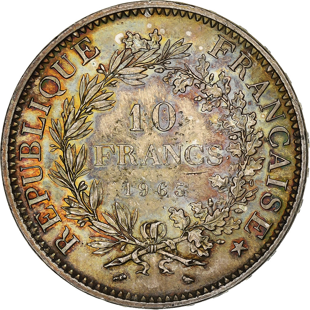 Moneta, Francia, Hercule, 10 Francs, 1965, Paris, BB, Argento, KM:932