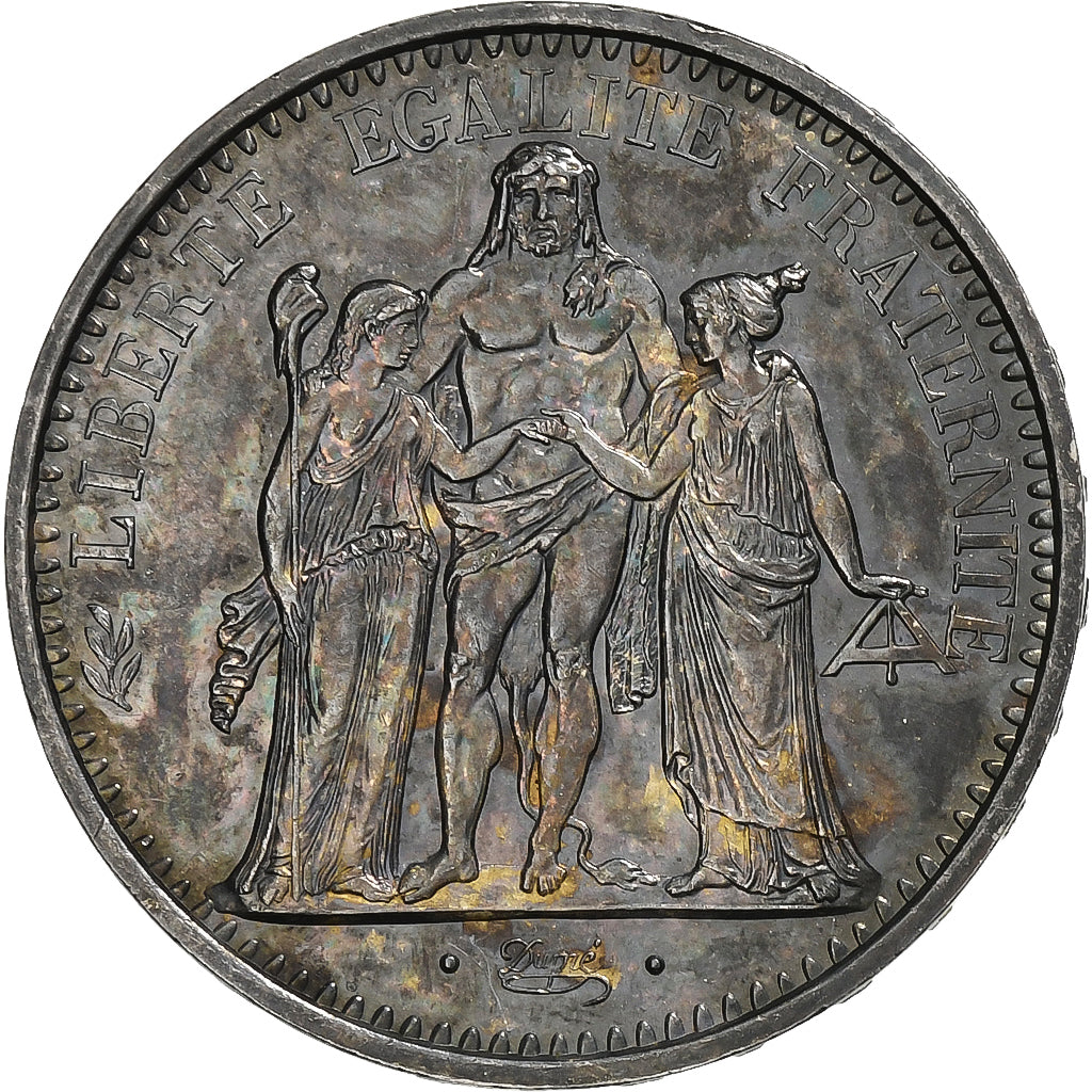 Moeda, França, Hercule, 10 Francs, 1967, Paris, MS(60-62), Prata, KM:932