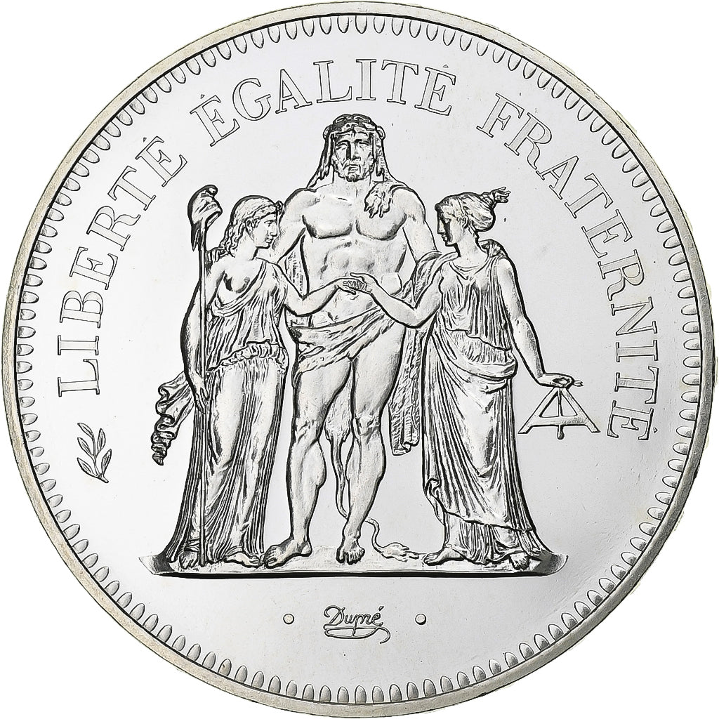 Munten, Frankrijk, Hercule, 50 Francs, 1974, Paris, UNC-, Zilver, KM:941.1