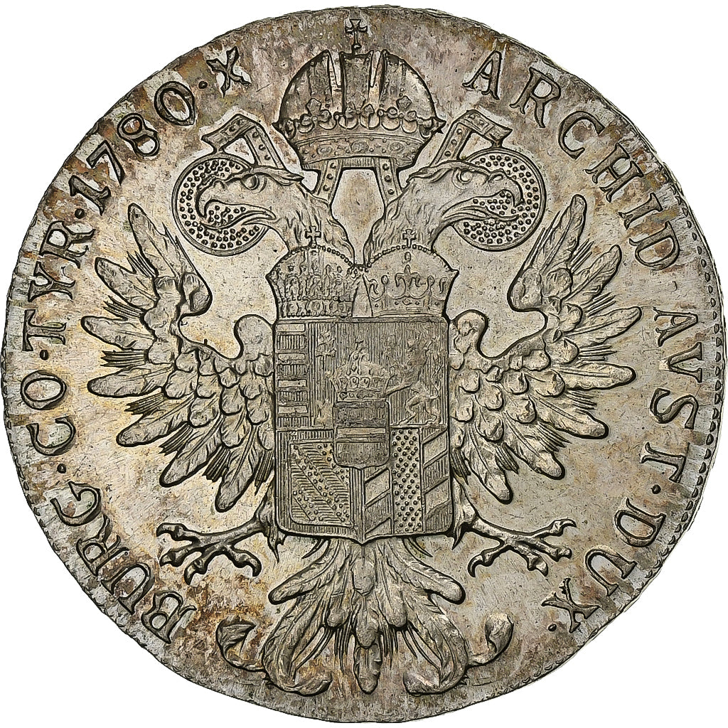 Moeda, Áustria, Joseph II, Thaler, 1780, Nova cunhagem, MS(63), Prata, KM:T1