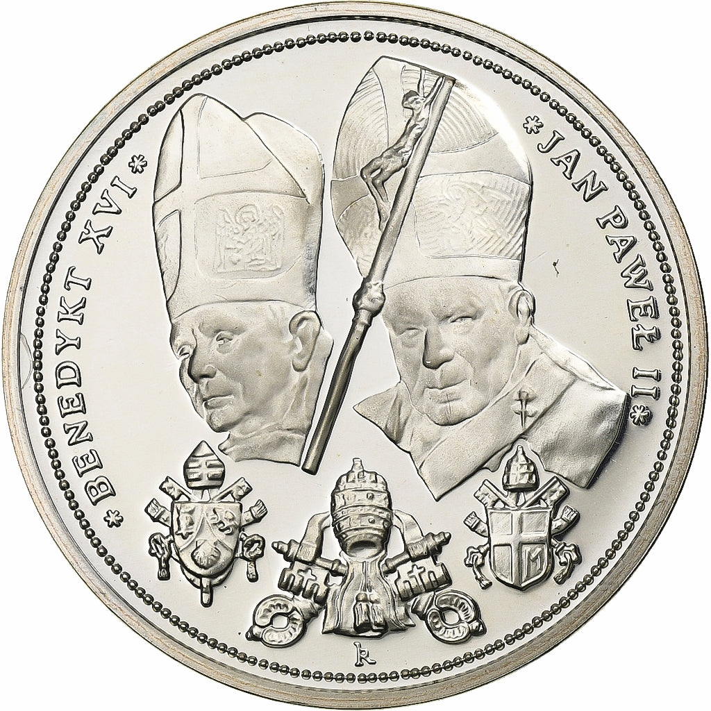 Polska, Token, Pape Jean Paul II, benoit XVI, 2005, Srebro, MS(65-70)