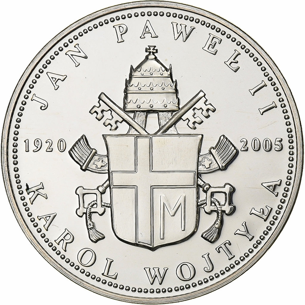 Polska, Token, Pape Jean Paul II, benoit XVI, 2005, Srebro, MS(65-70)