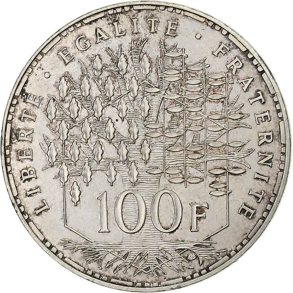 Francia, 100 Francs, Panthéon, 1984, Paris, Plata, MBC, KM:951.1