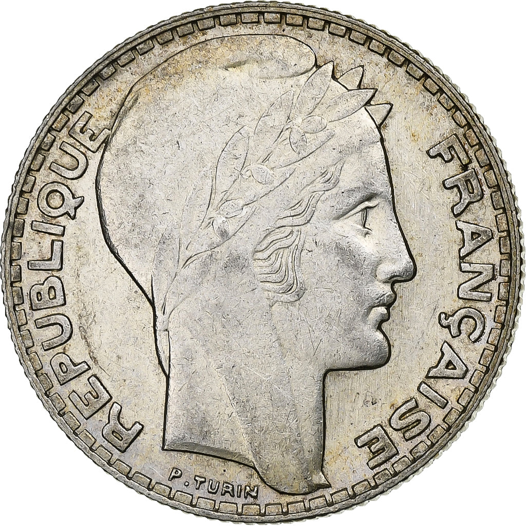 Frankrijk, 10 Francs, Turin, 1933, Paris, Zilver, PR+, Gadoury:801, KM:878