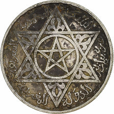 Morocco, Mohammed V, 200 Francs, 1953, Paris, Silver, VF(30-35), KM:53