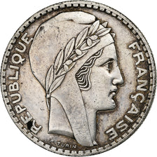 Frankrijk, 20 Francs, Turin, 1934, Paris, Zilver, ZF, Gadoury:852, KM:879