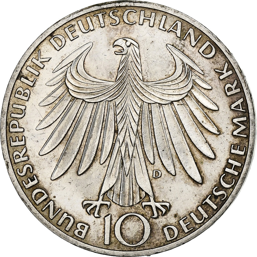 Allemagne, 10 Mark, Munich Olympics, 1972, Munich, Argent, TTB, KM:132
