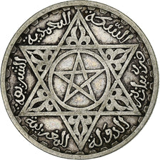 Morocco, Mohammed V, 100 Francs, 1953, Paris, EF(40-45), Silver, KM:52