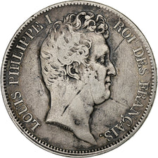 Moneta, Francia, Louis-Philippe, 5 Francs, 1831, Marseille, MB+, Argento