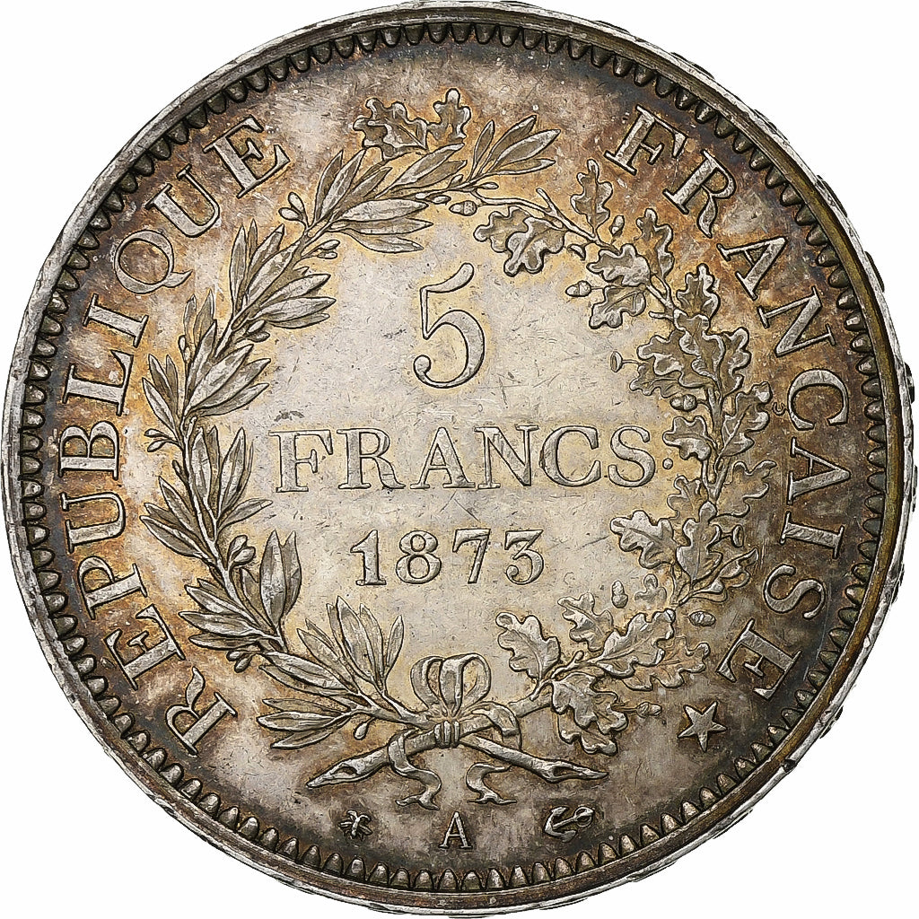 France, Hercule, 5 Francs, 1873, Paris, EF(40-45), Silver, KM:820.1