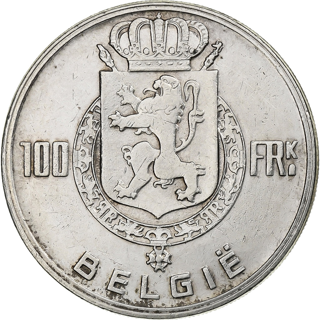Belgium, Régence Prince Charles, 100 Francs, 1948, Brussels, Silver, EF(40-45)