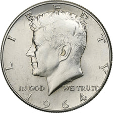 United States, Half Dollar, Kennedy, 1964, Philadelphia, Silver, MS(63), KM:202