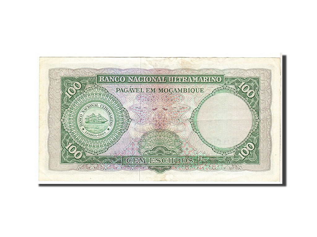 Banknote, Mozambique, 100 Escudos, 1961, KM:109a, EF(40-45)