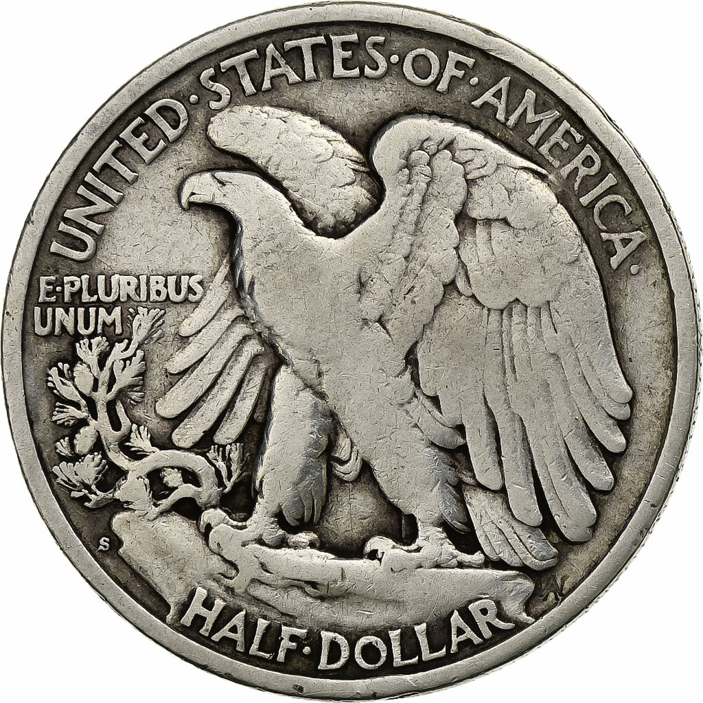 Coin, United States, Walking Liberty, Half Dollar, 1942, San Francisco