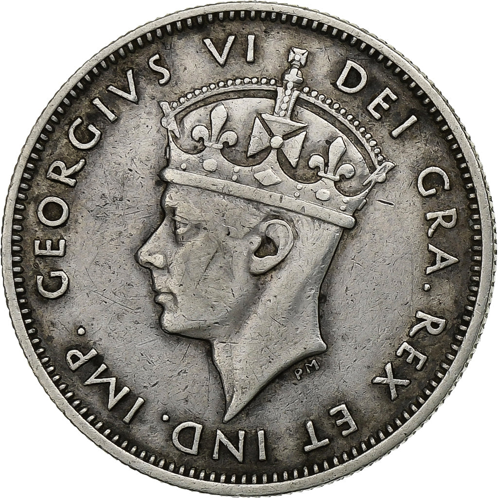 Moneta, Cipro, George VI, 9 Piastres, 1938, BB+, Argento, KM:25