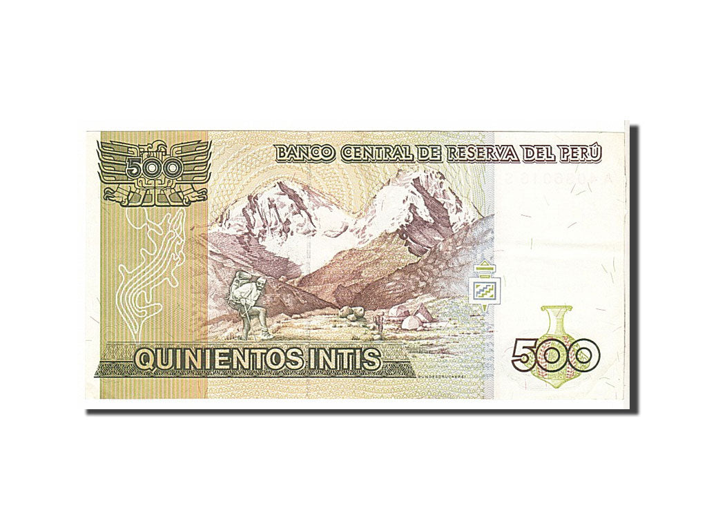 Billete, 500 Intis, 1987, Perú, KM:134b, EBC