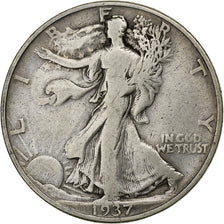 Stati Uniti, Walking Liberty Half Dollar, Half Dollar, 1937, U.S. Mint, Phila...