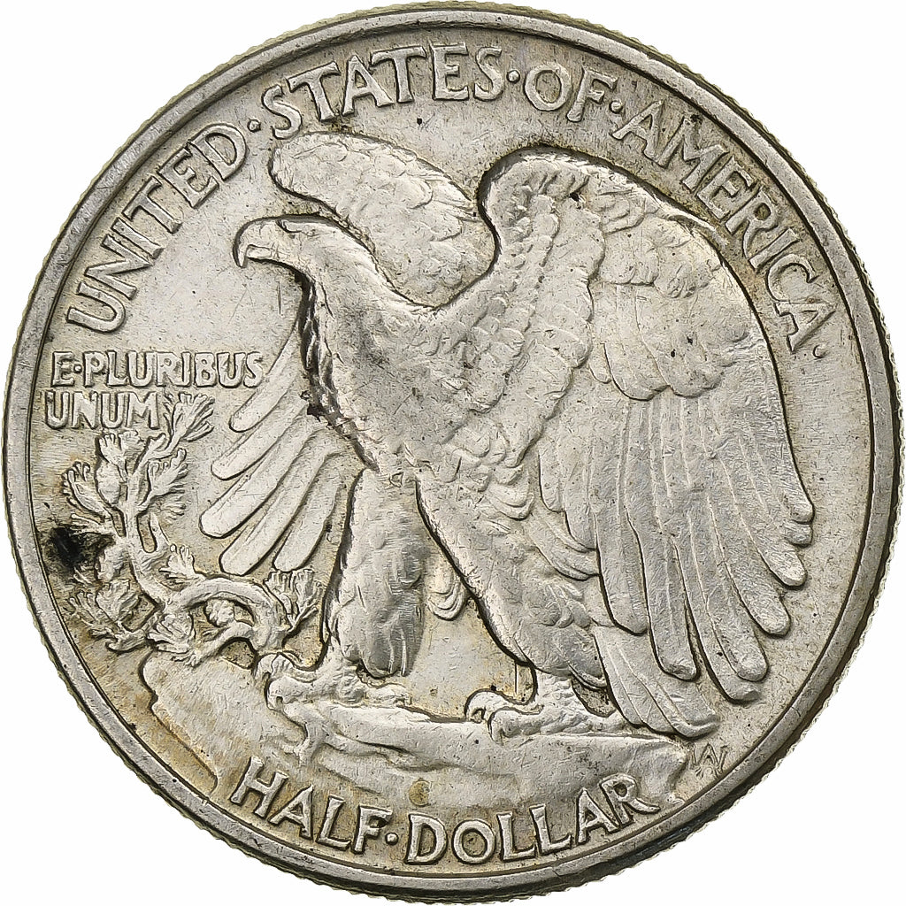 États-Unis, Walking Liberty Half Dollar, 1943, Denver, TTB, KM 142