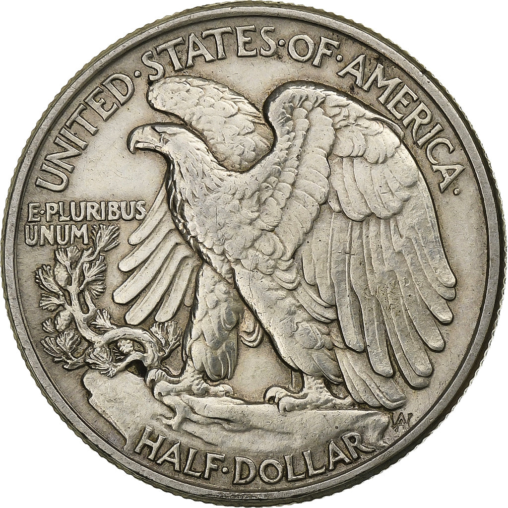 UNITED STATES, Walking Liberty Half Dollar, Half Dollar, 1945, U.S. Mint, KM...