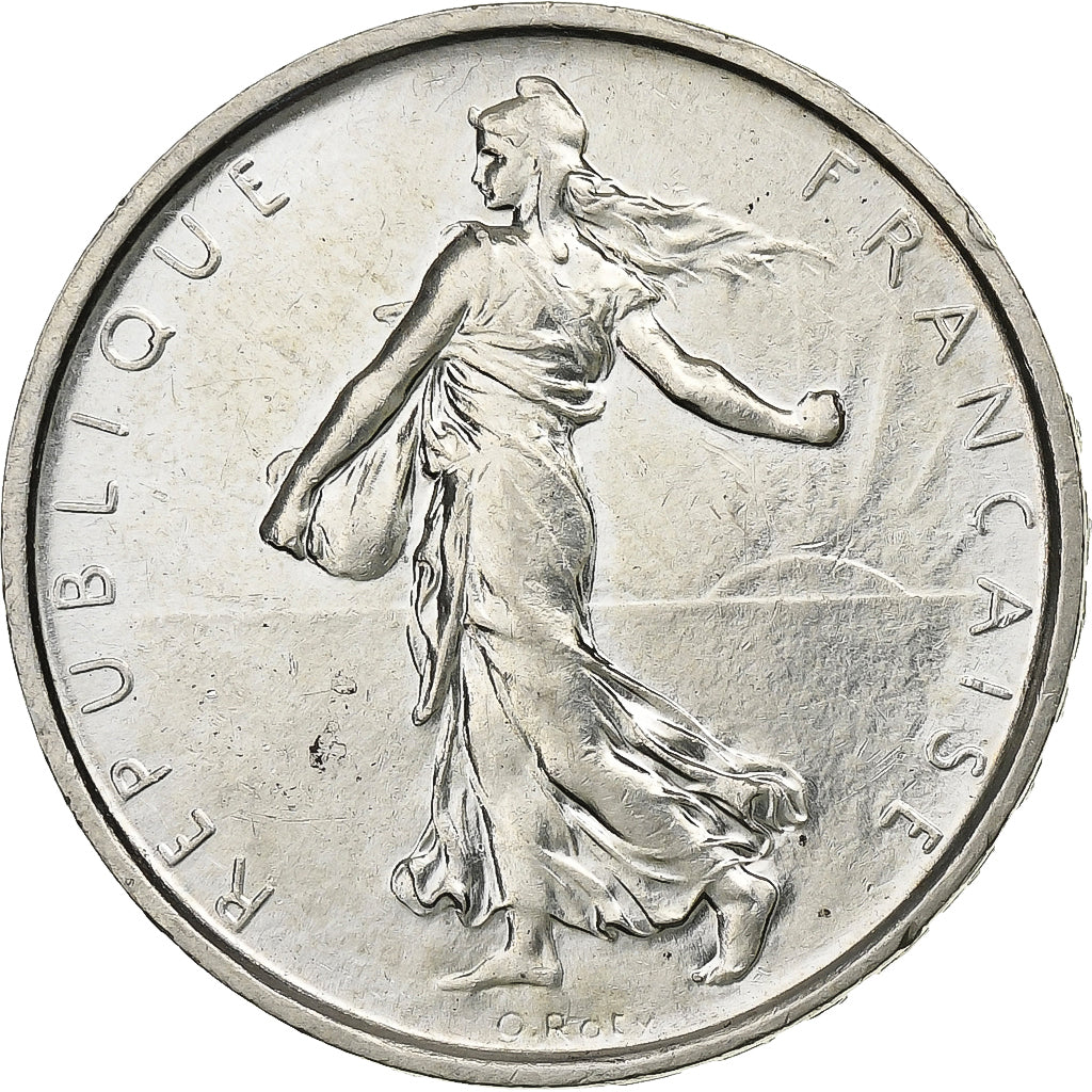 France, Semeuse, 5 Francs, 1969, Paris, MS(60-62), Silver, KM:926, Gadoury:770
