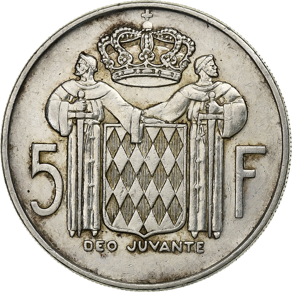 Monaco, Rainier III, 5 Francs, 1966, Argent, TTB, Gadoury:152, KM:141
