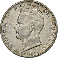 Monaco, Rainier III, 5 Francs, 1960, Argent, TTB, Gadoury:152, KM:141