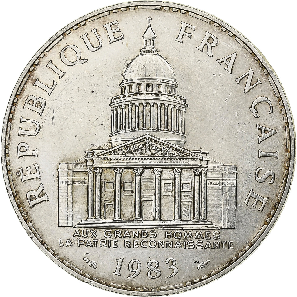 Munten, Frankrijk, Panthéon, 100 Francs, 1983, Paris, PR, Zilver, KM:951.1