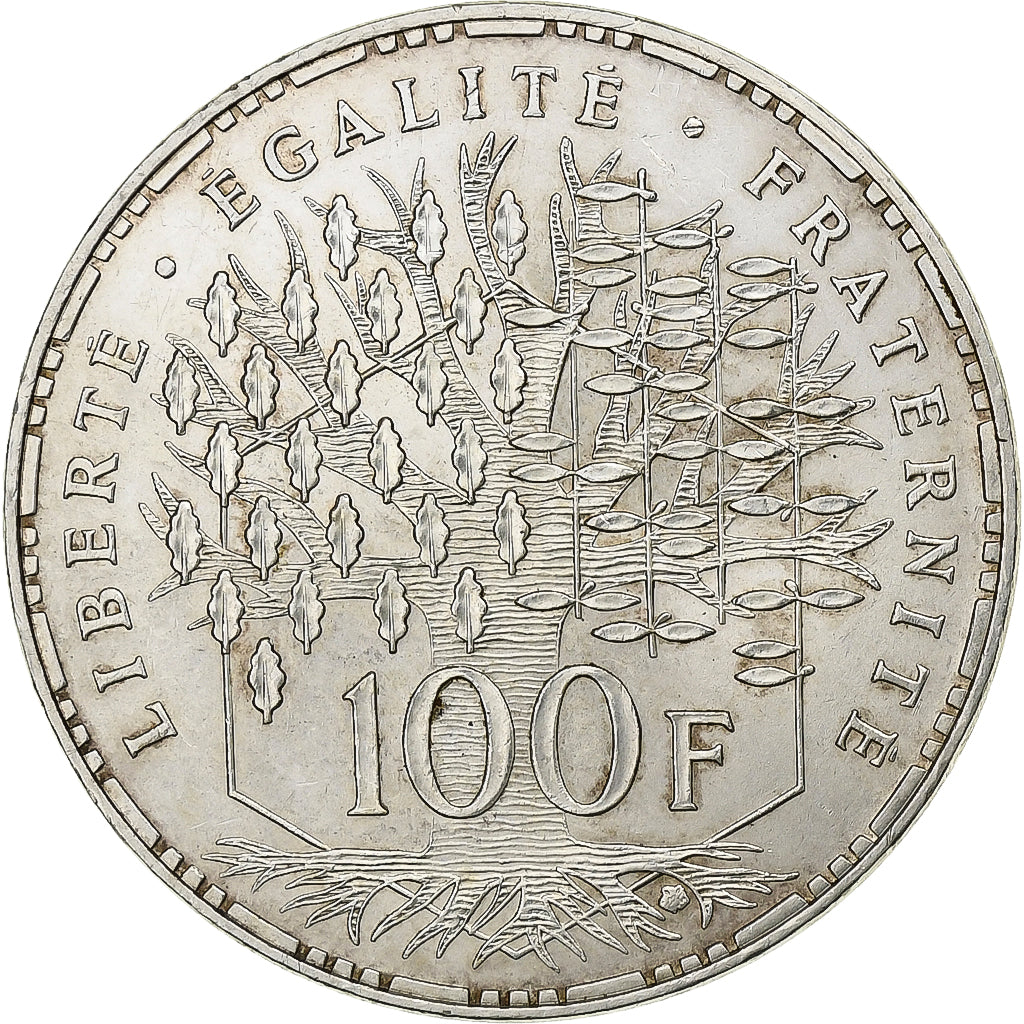 Munten, Frankrijk, Panthéon, 100 Francs, 1983, Paris, PR, Zilver, KM:951.1