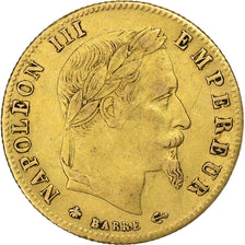 France, Napoléon III, 5 Francs, 1867, Paris, Or, TTB+, Gadoury:1002, Le