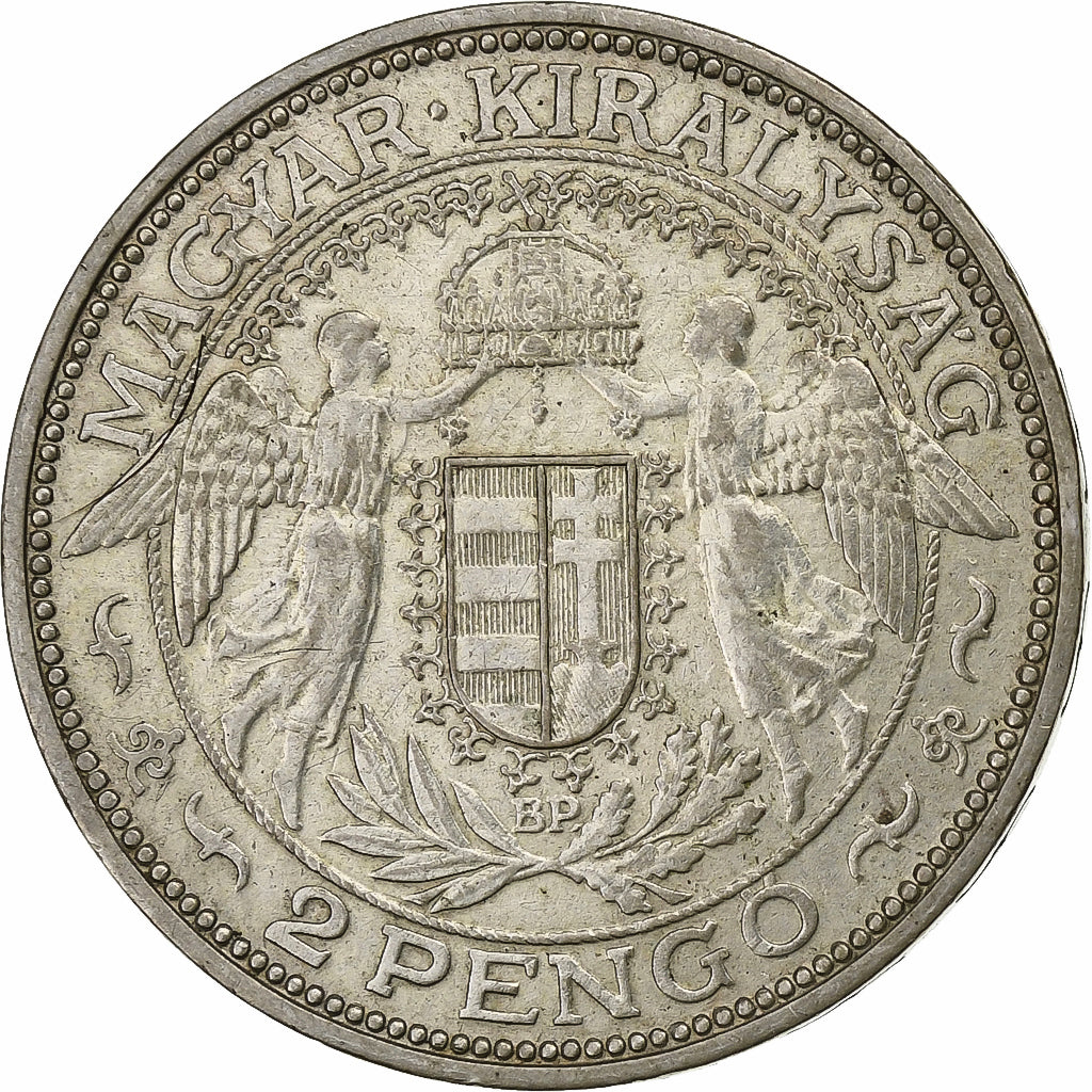 Münze, Ungarn, 2 Pengö, 1929, Budapest, SS, Silber, KM:511