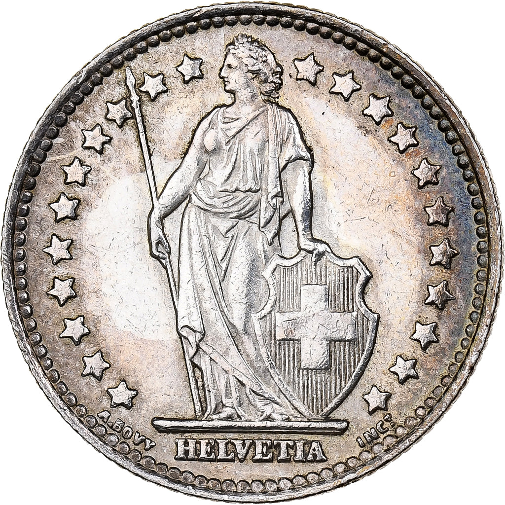 Switzerland, Franc, 1952, Bern, Silver, AU(55-58), KM:24
