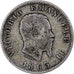 Coin, Italy, Vittorio Emanuele II, Lira, 1863, Milan, VF(20-25), Silver, KM:15.1