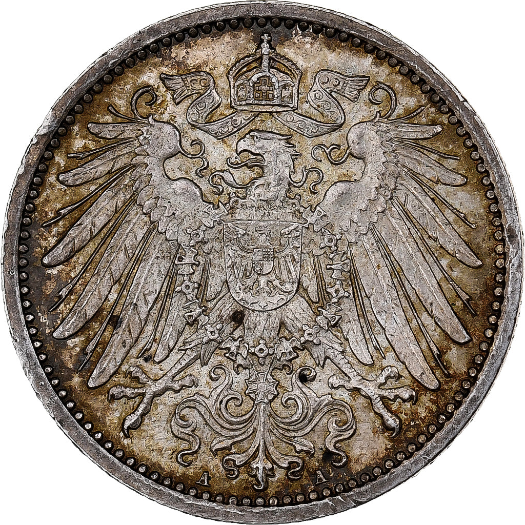 GERMANY - EMPIRE, Wilhelm II, Mark, 1893, Berlin, Silver, EF(40-45), KM:14