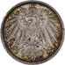 GERMANY - EMPIRE, Wilhelm II, Mark, 1893, Berlin, Silver, EF(40-45), KM:14