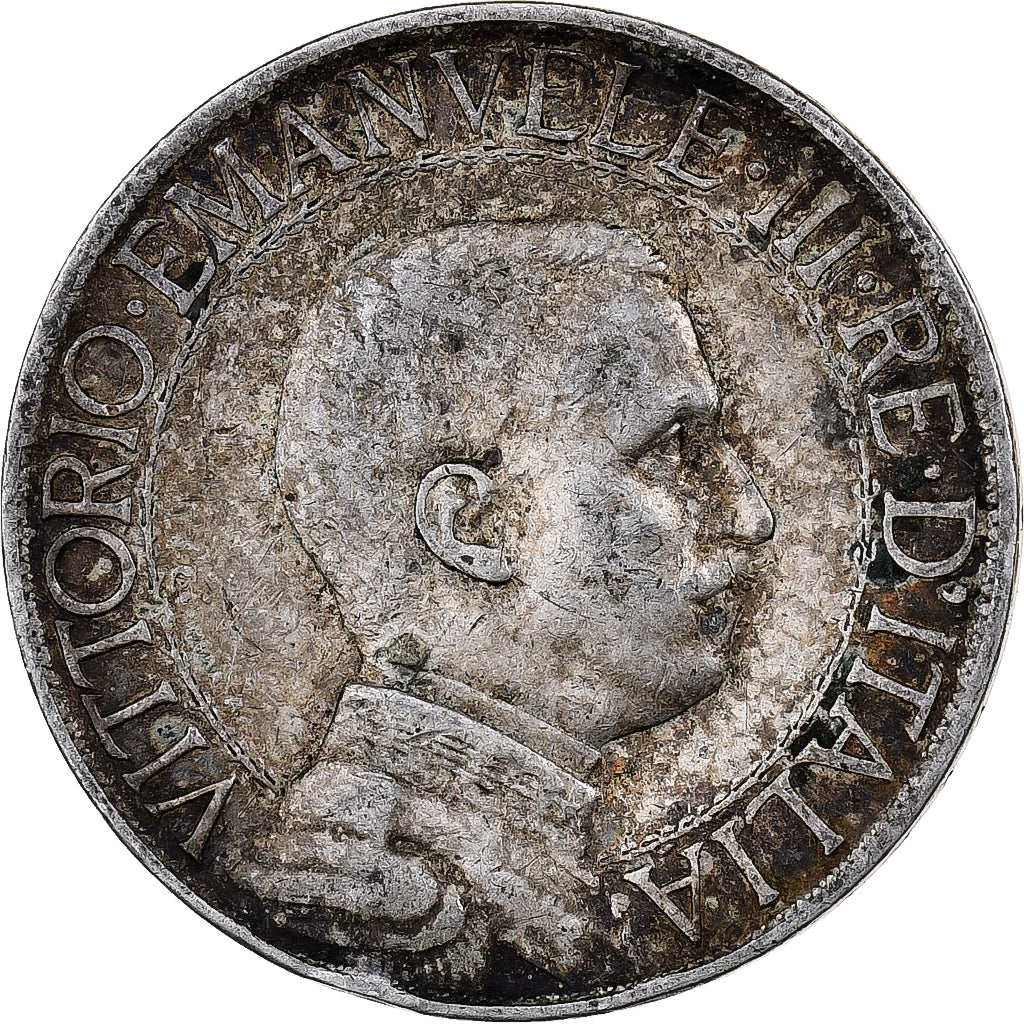 ITALY, Lira, 1913, Rome, KM #45, AU(50-53), Silver, 4.97