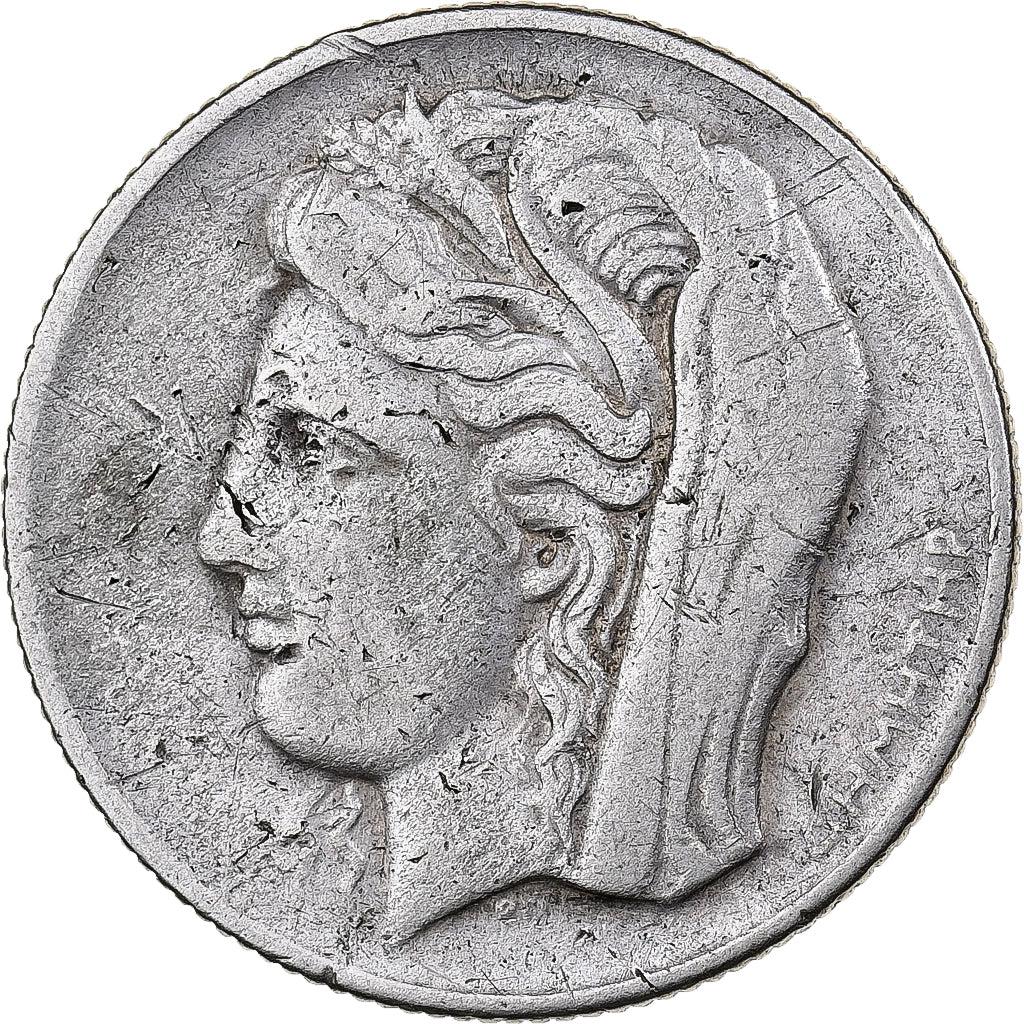 GREECE, 10 Drachmai, 1930, KM #72, EF(40-45), Silver, 25, 6.91