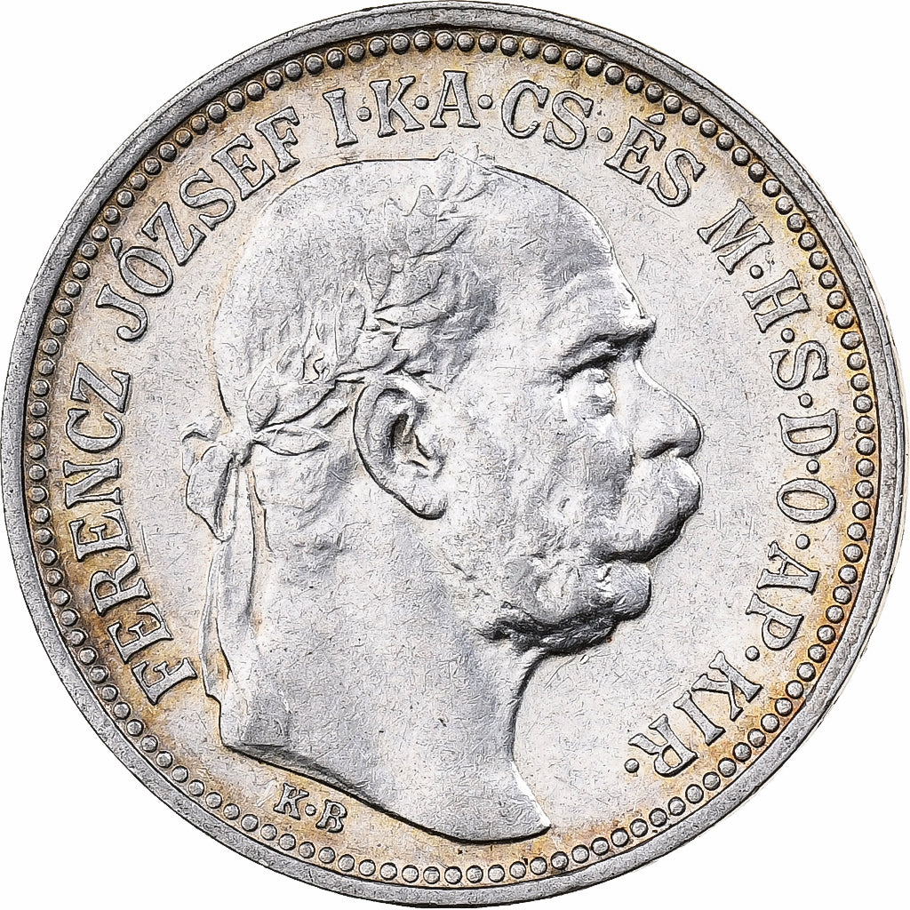 Hongrie, François Joseph, 1 Korona 1914 KB, KM 492