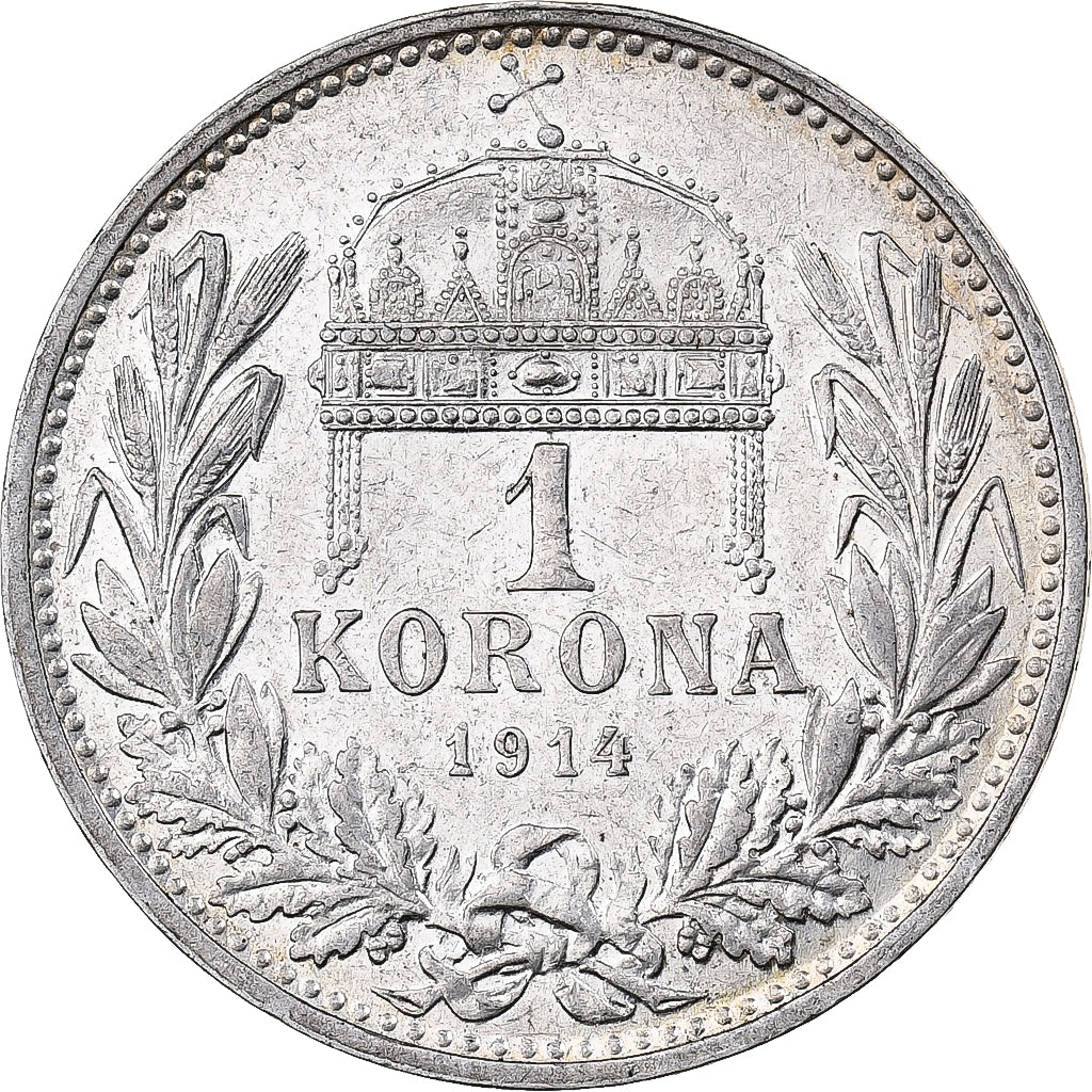Hongrie, François Joseph, 1 Korona 1914 KB, KM 492
