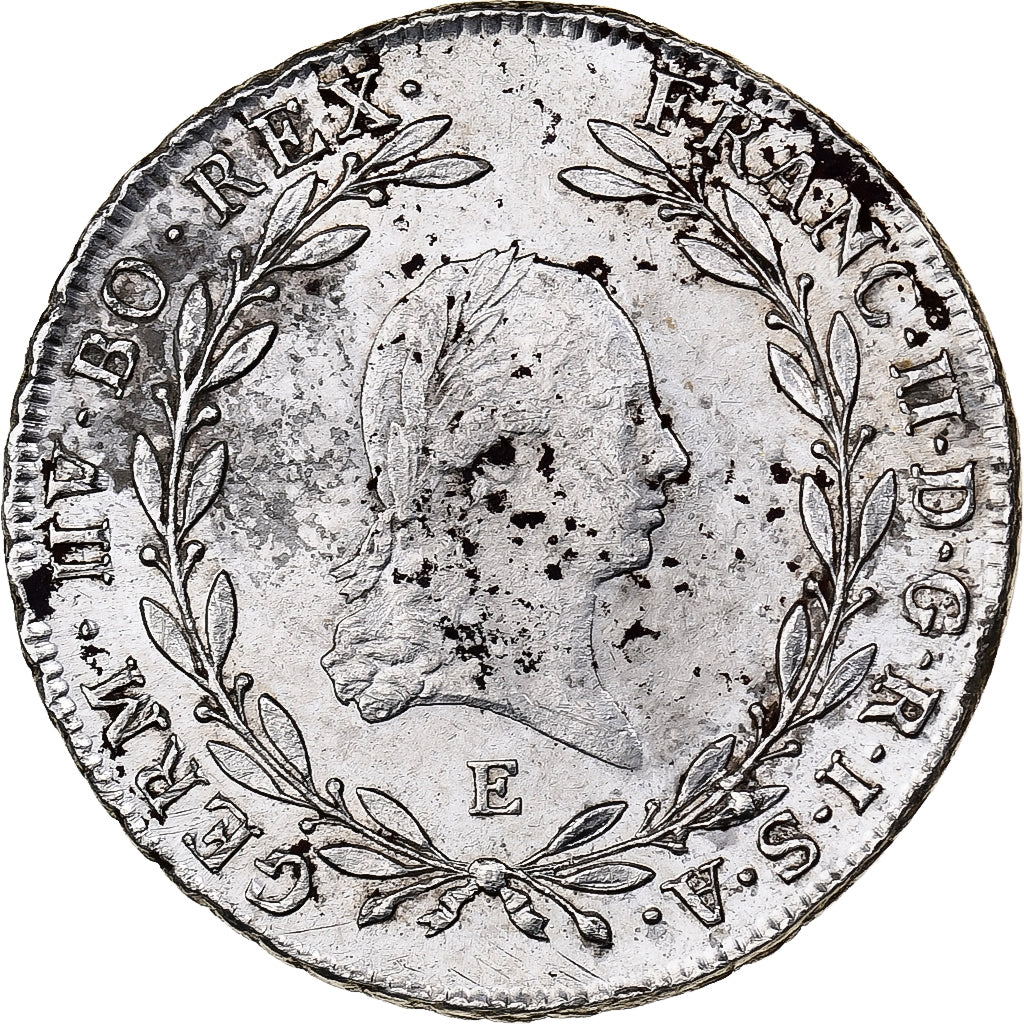 Austria, Francis  II, 20 Kreuzer, 1796, Silver, EF(40-45)