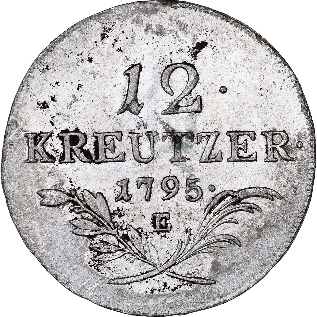 Austria, Francis  II, 12 Kreuzer, 1795, Alba Iulia, Argento, BB, KM:40