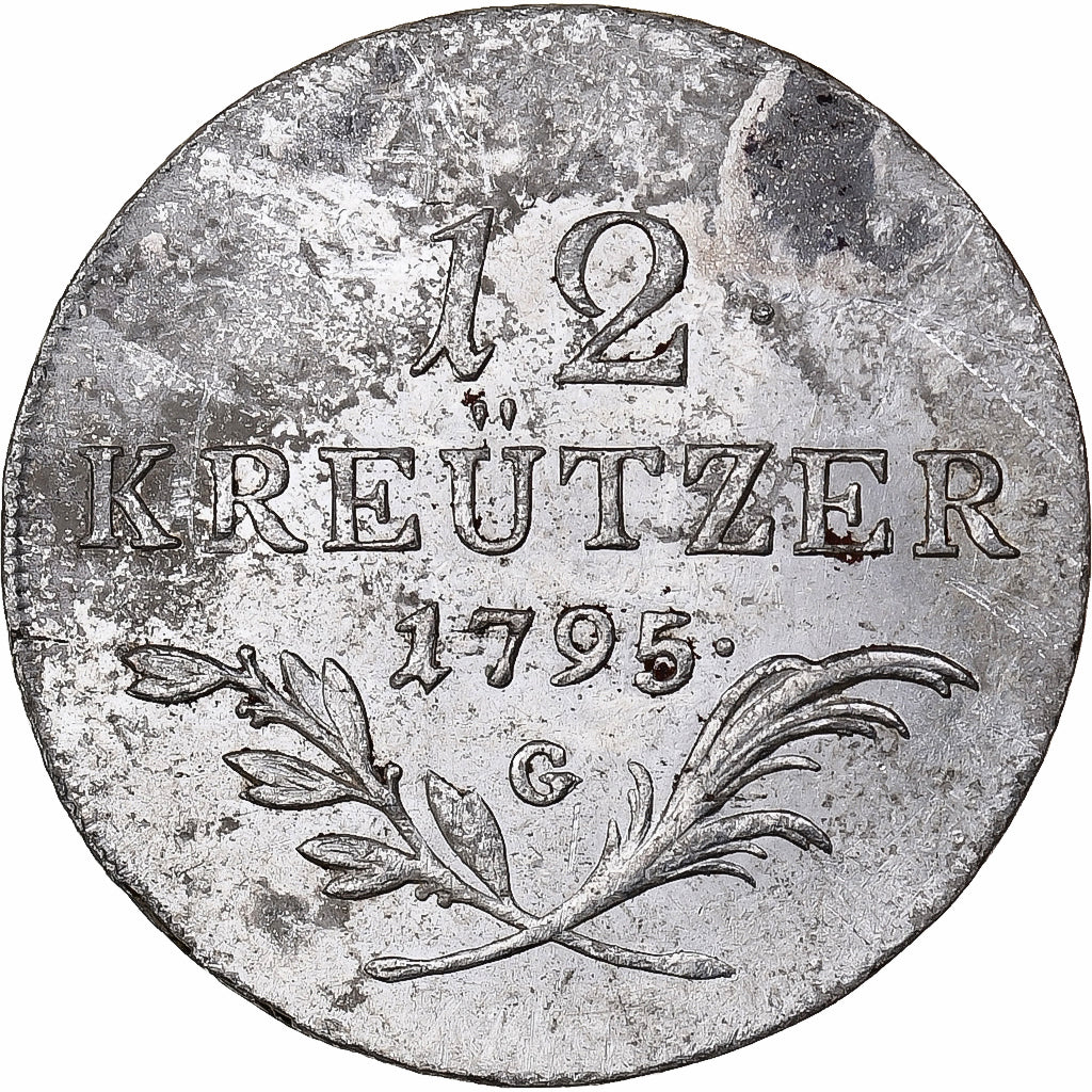 Austria, Francis  II, 12 Kreuzer, 1795, Silver, VF(30-35)